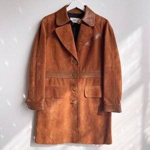 Luxury COACH Western Suede Trench